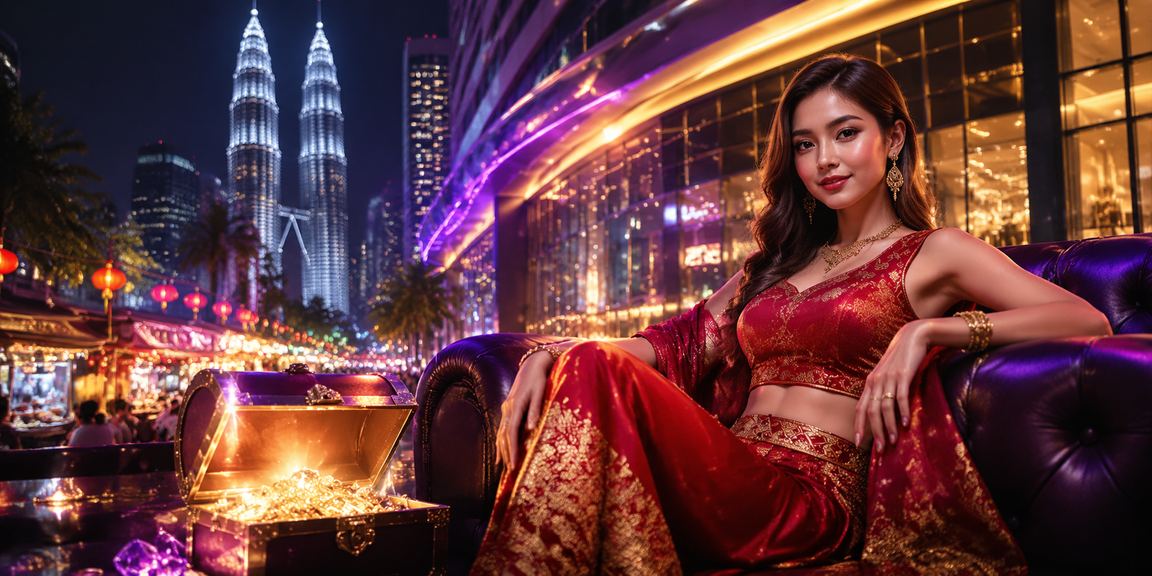 Suasana pusat hiburan kasino mewah bergaya di Kuala Lumpur